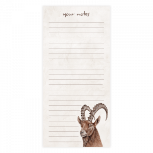 Notizblock - Steinbock