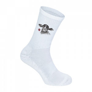 Tennissocken - Kalb mit Blume