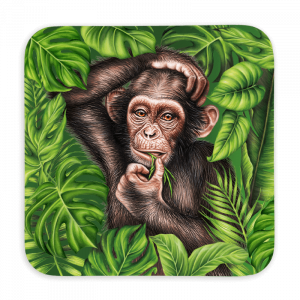 Untersetzer 9x9 Wild - Affe