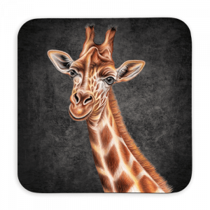 Untersetzer 9x9 Black Edition - Giraffe