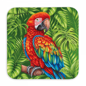 Untersetzer 9x9 Wild - Papagei