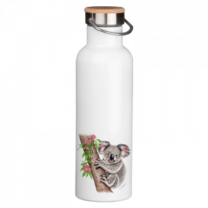 Thermoflasche mit Bambusdeckel - Koala