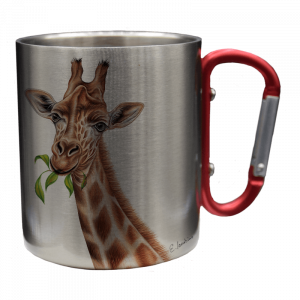 Edelstahltasse - Giraffe