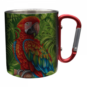 Edelstahltasse Wild - Papagei