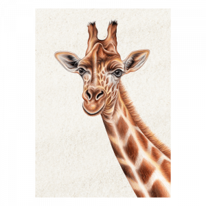 Postkarte Giraffe