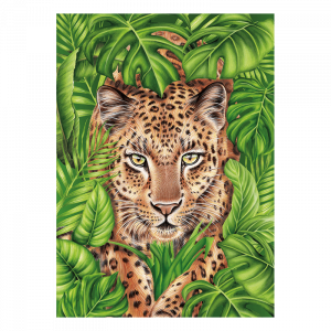 Postkarte Wild Leopard