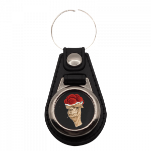 Schlüsselanhänger rund Bollenhut Alpaka