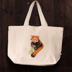 strandtasche-roter-panda