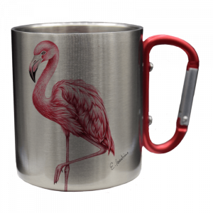Edelstahltasse - Flamingo