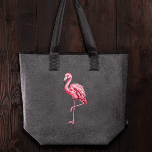 Filztasche - Flamingo