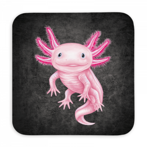 Untersetzer 9x9 Black Edition - Axolotl