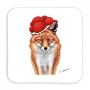 Untersetzer 9x9 - Bollenhut Fuchs