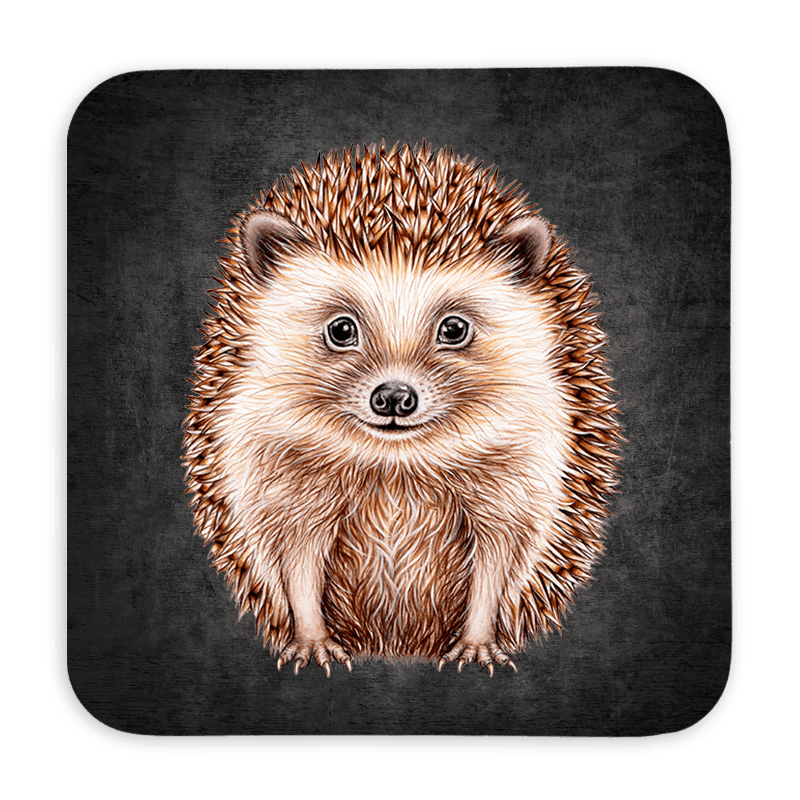 Untersetzer 9×9 Black Edition – Igel